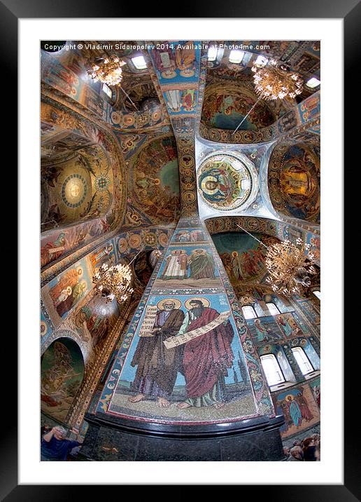  Church of the Savior on Blood  Framed Mounted Print by Vladimir Sidoropolev