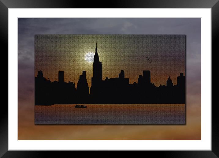 OVER THE RIVER Framed Mounted Print by Tom York