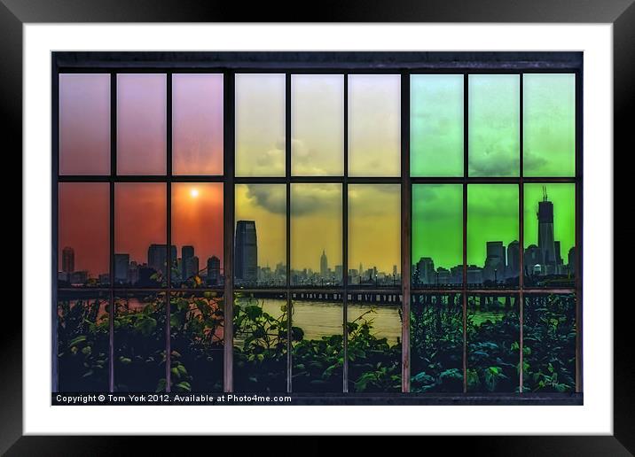 SHADES OF NEW YORK Framed Mounted Print by Tom York