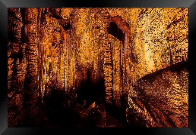 Arta Caves Mallorca Framed Print by Simon Litchfield
