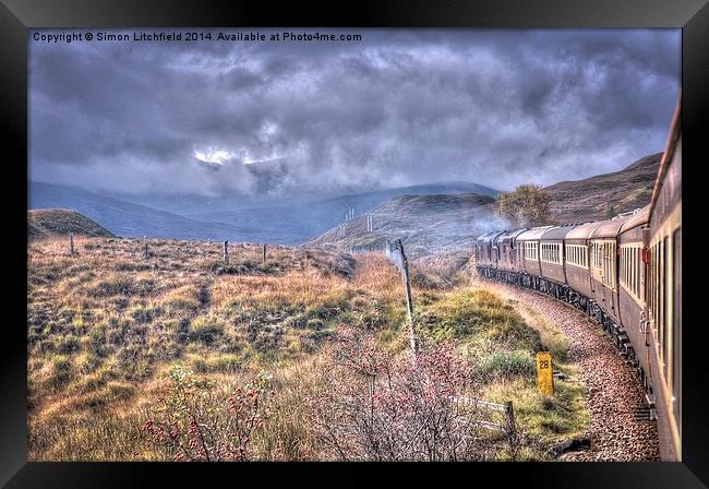  View's From The Train Window - 1 Framed Print by Simon Litchfield