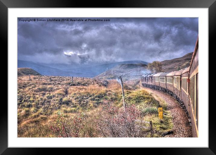  View's From The Train Window - 1 Framed Mounted Print by Simon Litchfield