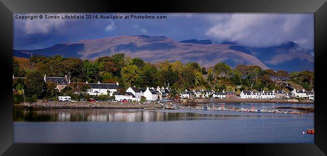  View's From The Train Window - 5      Plockton  Framed Print by Simon Litchfield