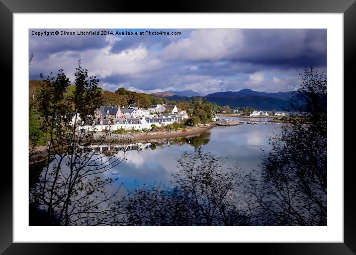  View's From The Train Window - 6 Plockton Framed Mounted Print by Simon Litchfield