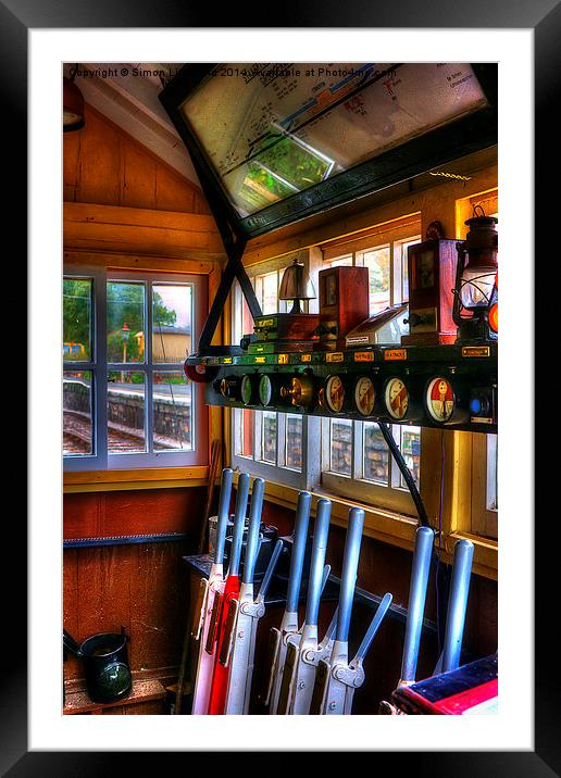 Staverton Ground Frame Box, South Devon Railway Framed Mounted Print by Simon Litchfield