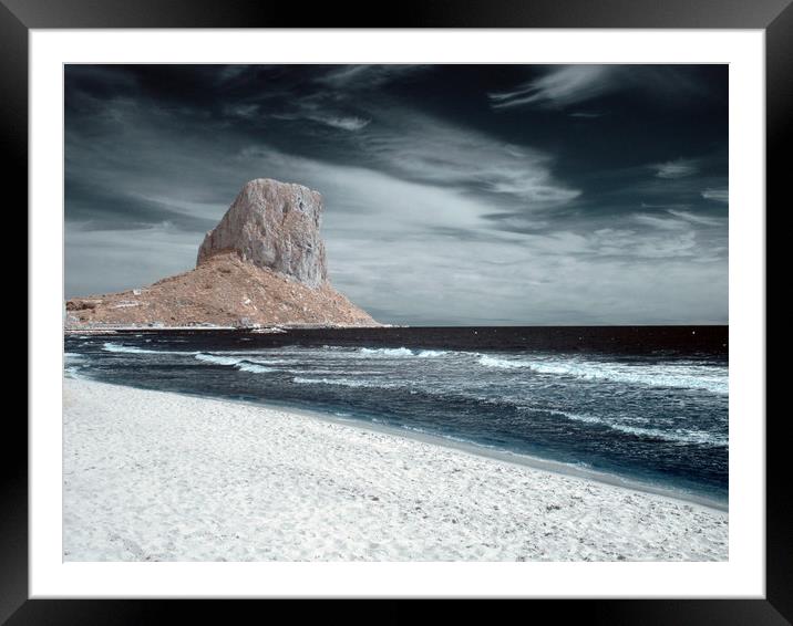 Calpe Rock Framed Mounted Print by Dave Livsey
