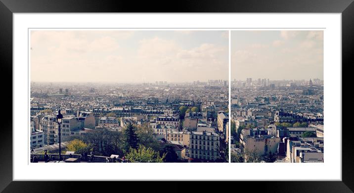 Paris, from the Sacré-Cœur Framed Mounted Print by Dave Livsey