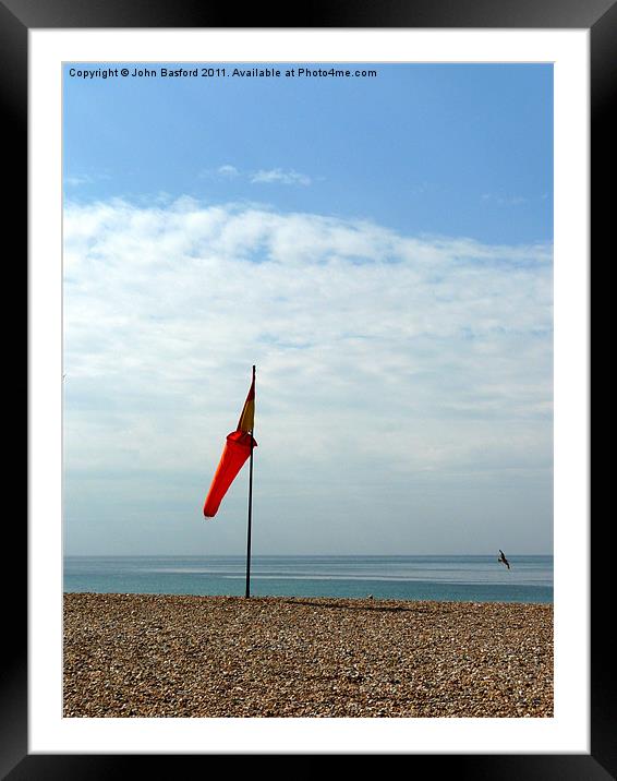 Red Sock 2 Framed Mounted Print by John Basford