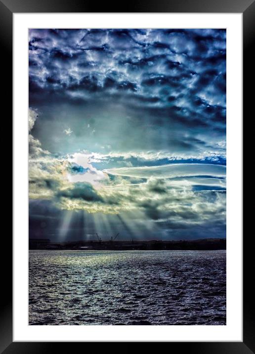 Merseyside Sky Framed Mounted Print by Roy Barry