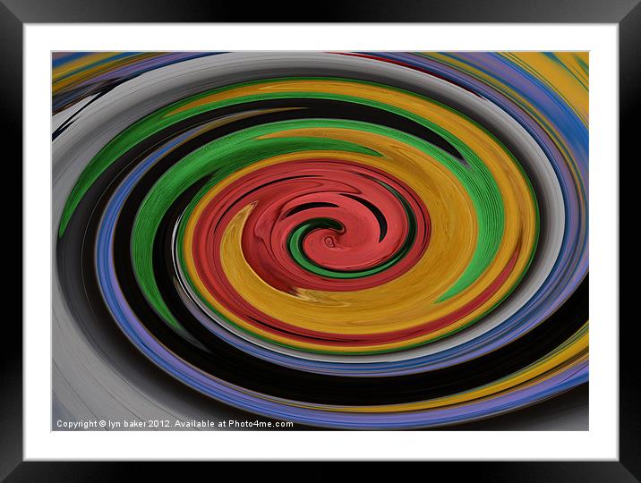 circles Framed Mounted Print by lyn baker