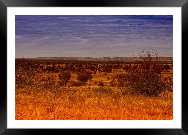 McDonald Ranges Framed Mounted Print by Adrian McMillan