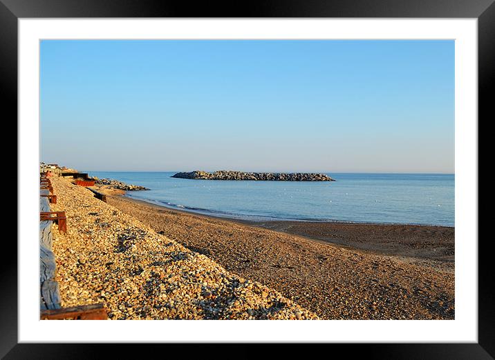 Selsey Beach Framed Mounted Print by Darrin Collett