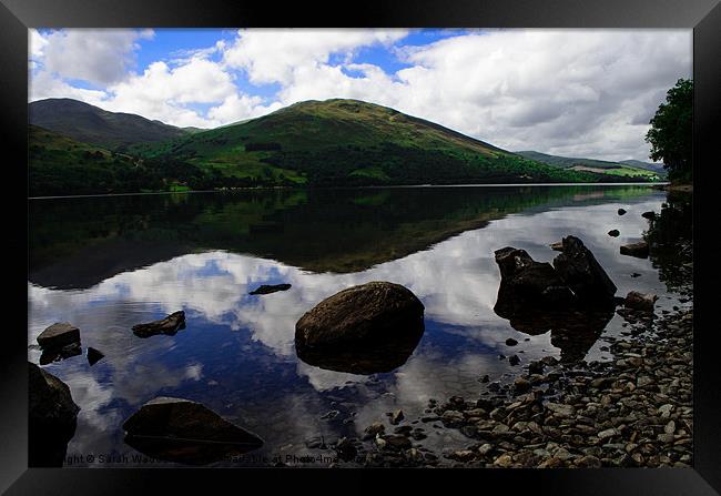 Loch Lomond Reflection Framed Print by Sarah Waddams
