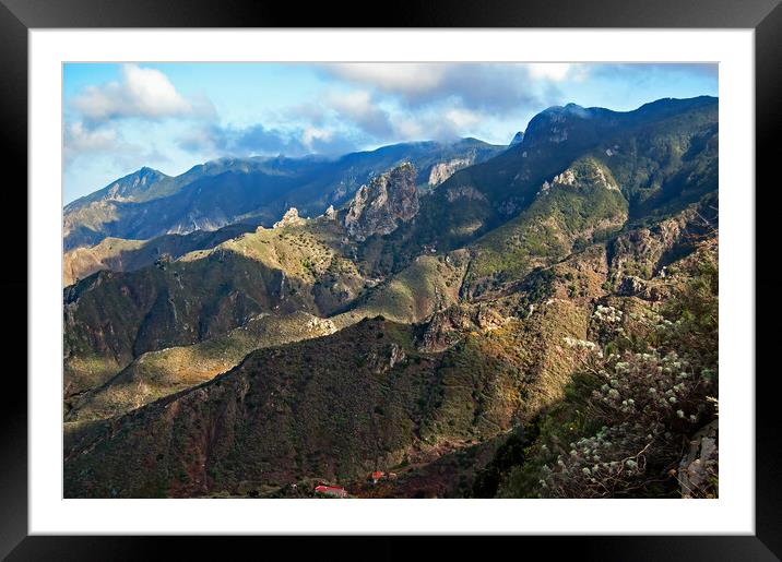 Green Anaga Mountains Framed Mounted Print by Geoff Storey