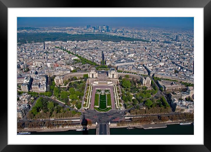 View from Eiffel Tower  Framed Mounted Print by Geoff Storey