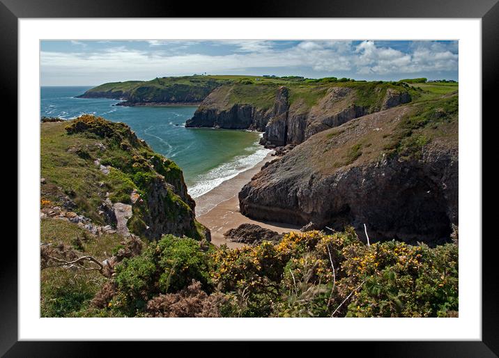 Pembrokeshire Coast Path (2) Framed Mounted Print by Geoff Storey