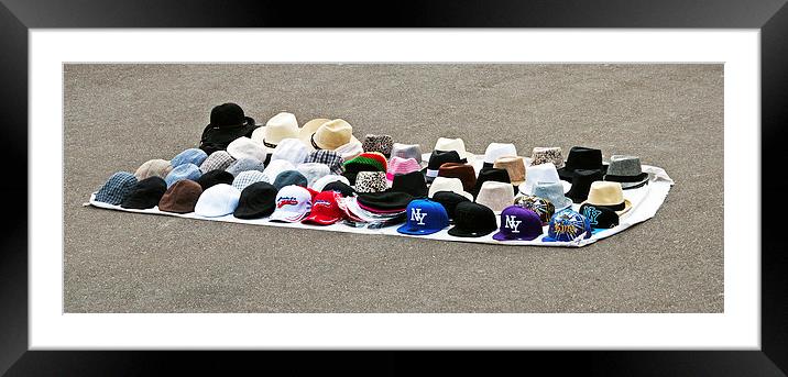 Hats for Sale Framed Mounted Print by Geoff Storey