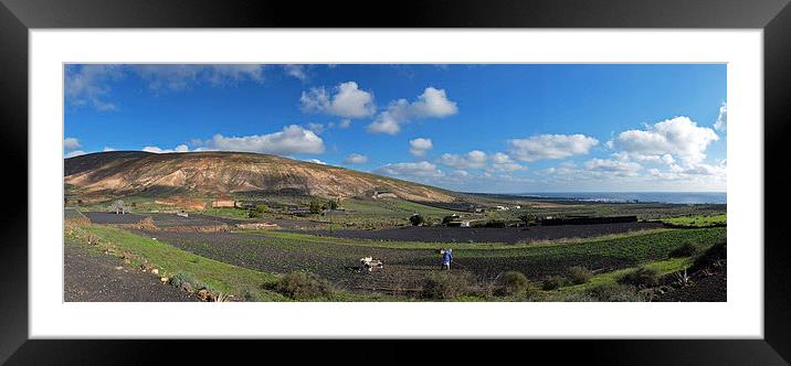  Northern Lanzarote Panorama Framed Mounted Print by Geoff Storey