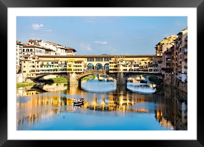 Ponte Vecchio, Florence Framed Mounted Print by Geoff Storey