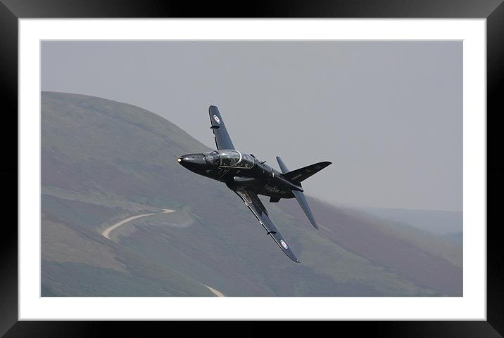 Hawk approaching fast Framed Mounted Print by Jordan Brannen