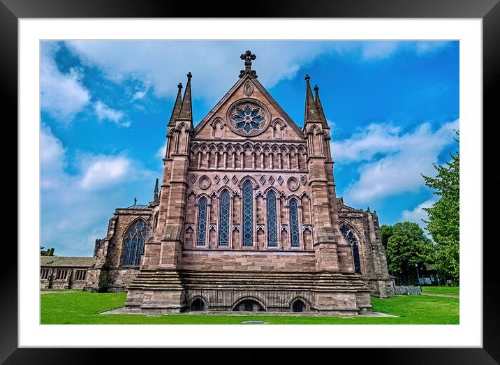 Hereford Cathedral Framed Mounted Print by Joyce Storey