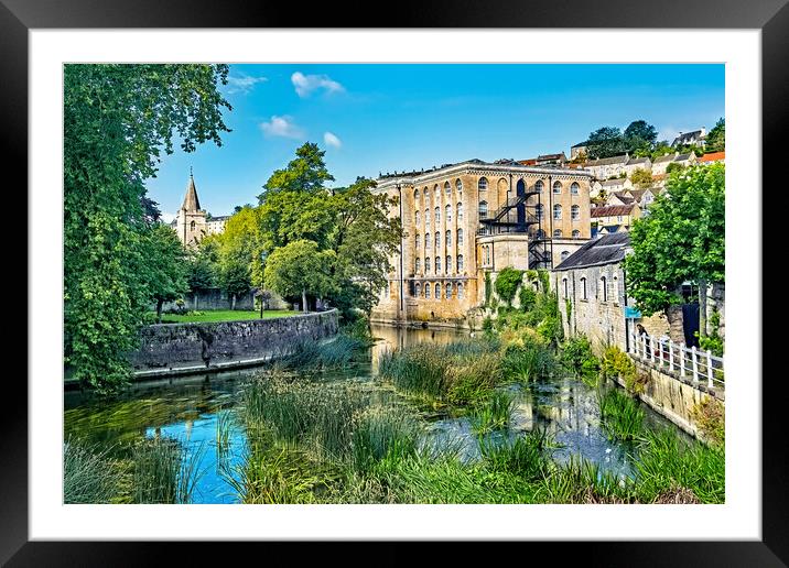 View from Town Bridge Framed Mounted Print by Joyce Storey