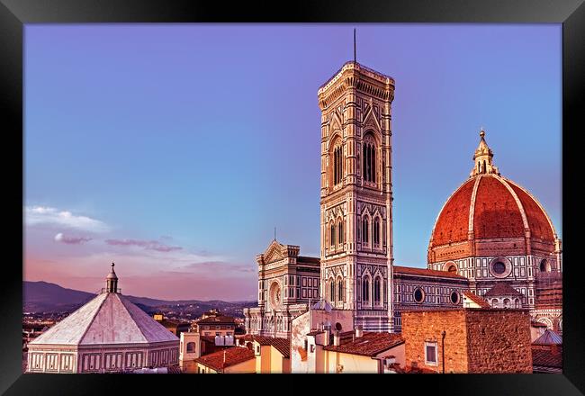 Rooftops of Florence Framed Print by Joyce Storey