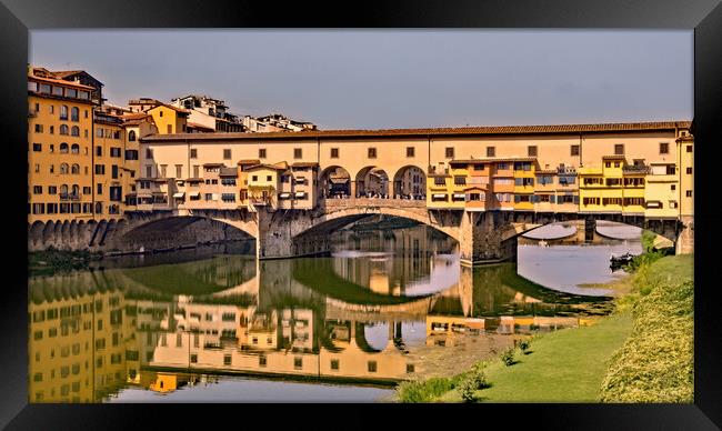 Ponte Vecchio Framed Print by Joyce Storey
