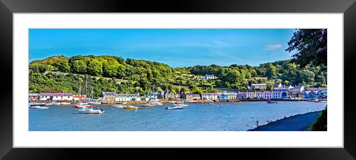 Pembrokeshire Fishing Village Framed Mounted Print by Joyce Storey