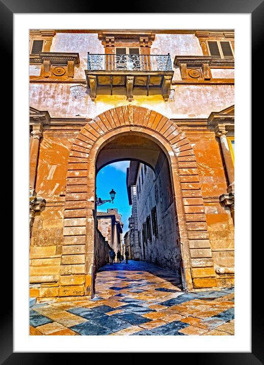 Colle di Val d'Elsa Framed Mounted Print by Joyce Storey
