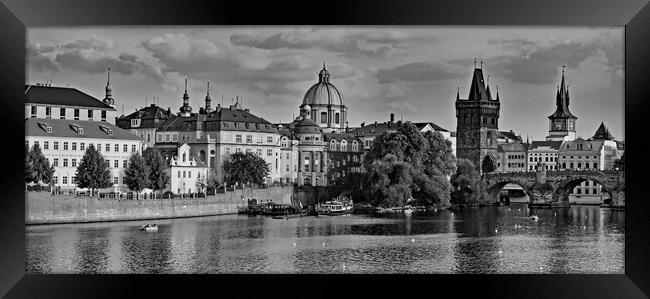 Vltava River, Prague Framed Print by Joyce Storey