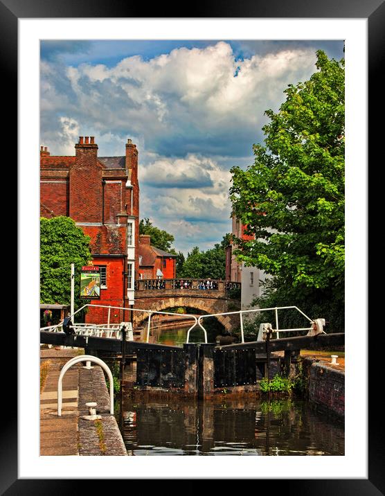 Kennet and Avon Canal, Newbury Framed Mounted Print by Joyce Storey