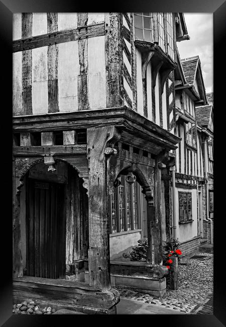 A doorway at The Lord Leycester Framed Print by Joyce Storey