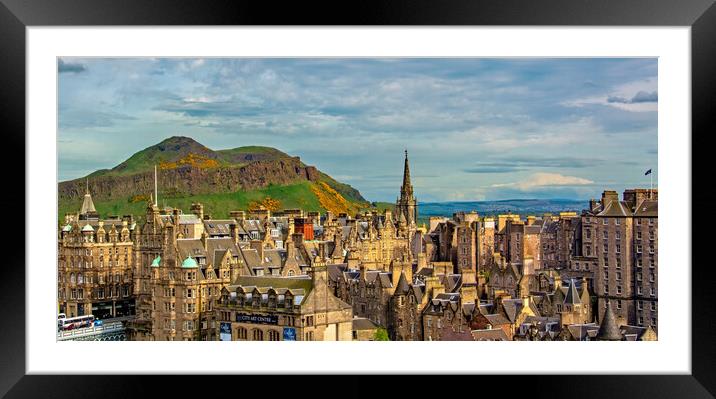 Another view from the Scott Monument  Framed Mounted Print by Joyce Storey