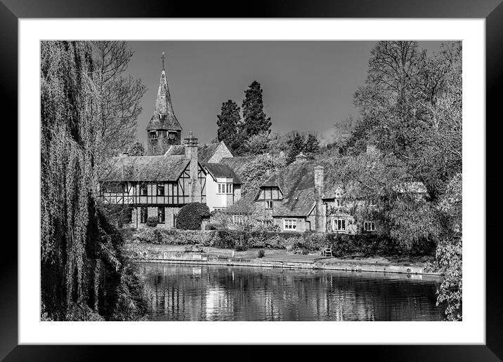 Whitchurch on Thames Framed Mounted Print by Joyce Storey