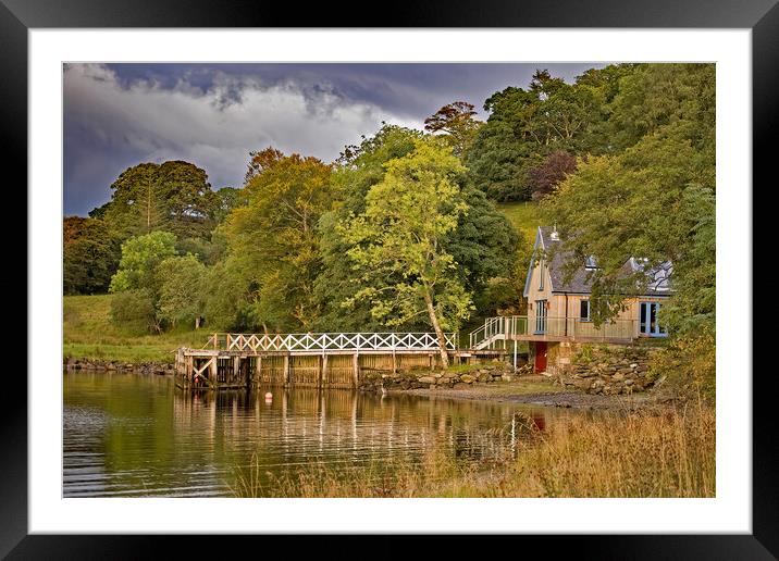 At the edge of the loch Framed Mounted Print by Joyce Storey