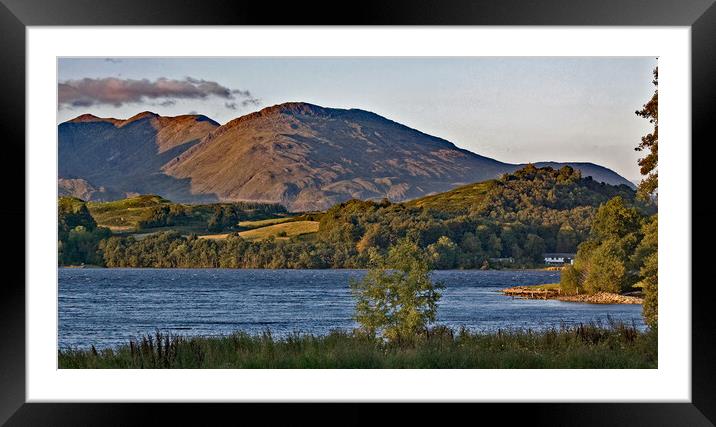 Sundown at Loch Awe Framed Mounted Print by Joyce Storey