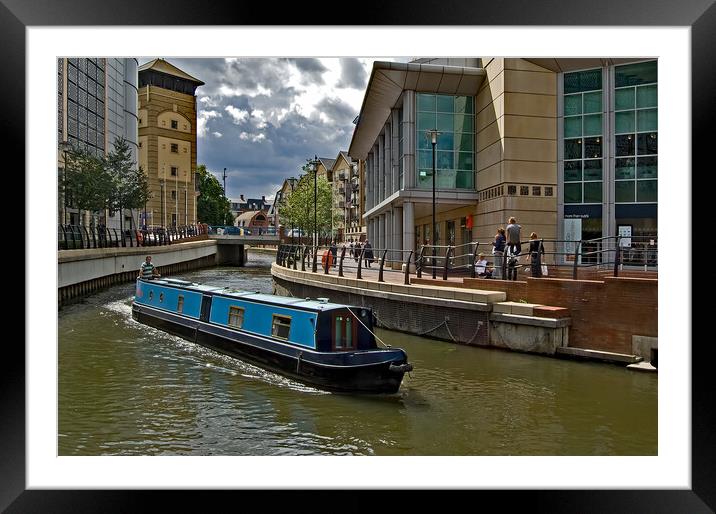 Heading towards The Thames Framed Mounted Print by Joyce Storey