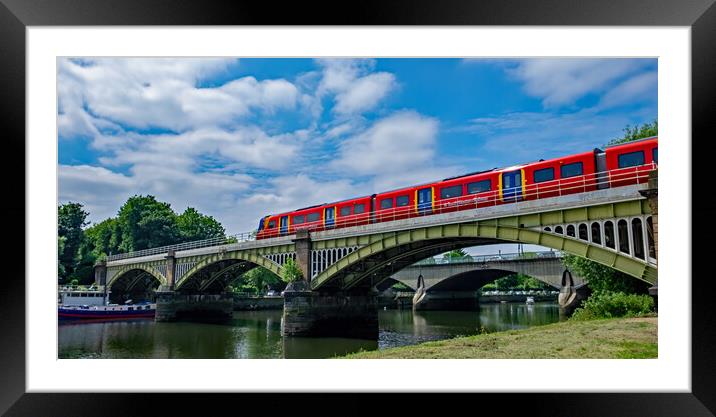 Richmond Railway Bridge Framed Mounted Print by Joyce Storey