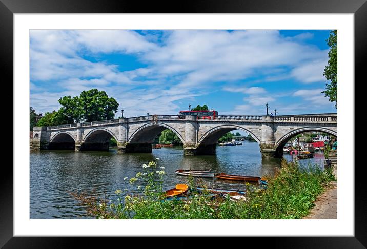 Richmond Bridge Framed Mounted Print by Joyce Storey