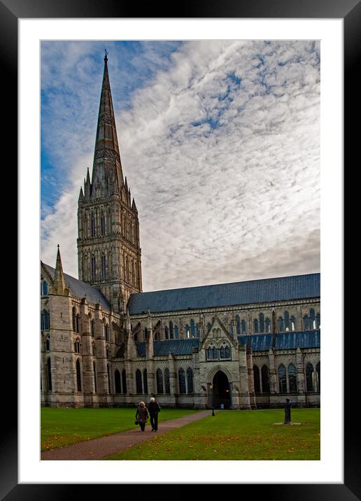 Tallest Spire in the UK  Framed Mounted Print by Joyce Storey