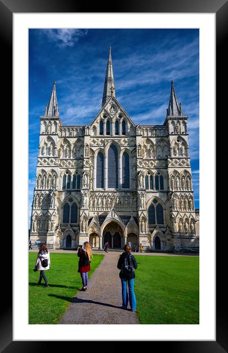 Salisbury Cathedral Framed Mounted Print by Joyce Storey