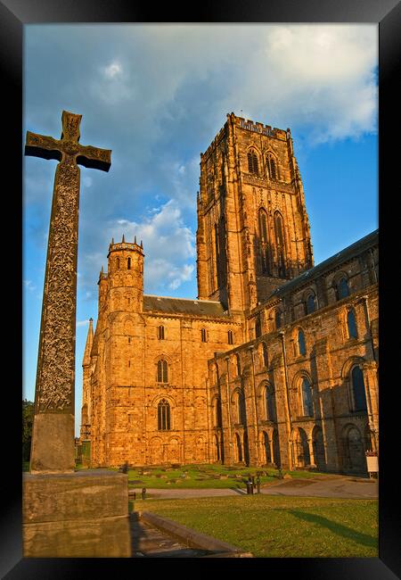 The Cross at Durham Cathedral Framed Print by Joyce Storey