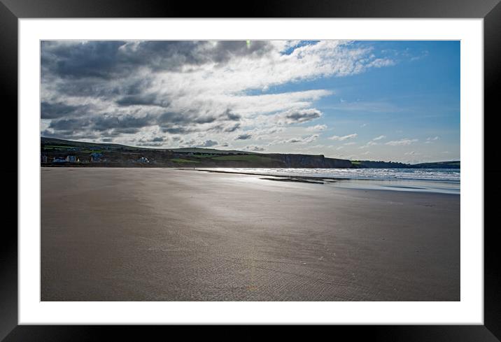 Deserted Beach - Bliss! Framed Mounted Print by Joyce Storey