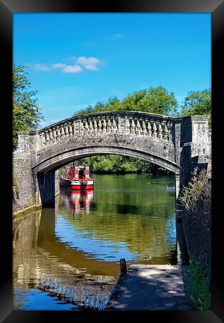Stone Bridge at Iffley  Framed Print by Joyce Storey