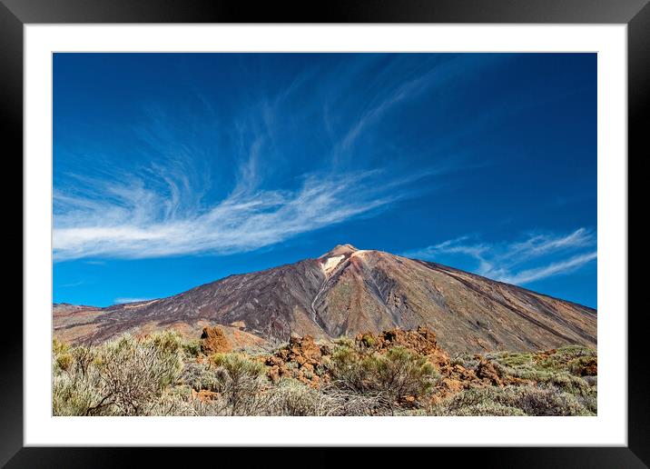 Mount Teide in March Framed Mounted Print by Joyce Storey