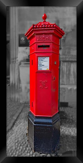 Victorian Post Box Framed Print by Joyce Storey