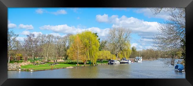 The Thames at Streatley Framed Print by Joyce Storey