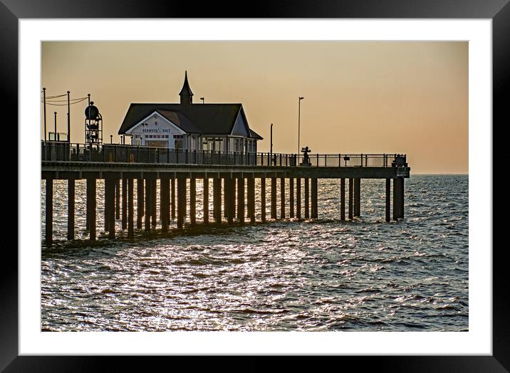 Evening time at Southwold Pier Framed Mounted Print by Joyce Storey