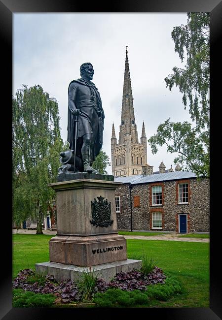 Duke of Wellington Statue Framed Print by Joyce Storey